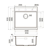 Kitagawa 51 WH Artceramic/белый